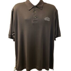 Vintage Cutter & Buck Silk Gray Men's Polo Shirt Budweiser 125 Years Anniversary